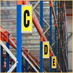 Racking Signs-Warehouse Identification